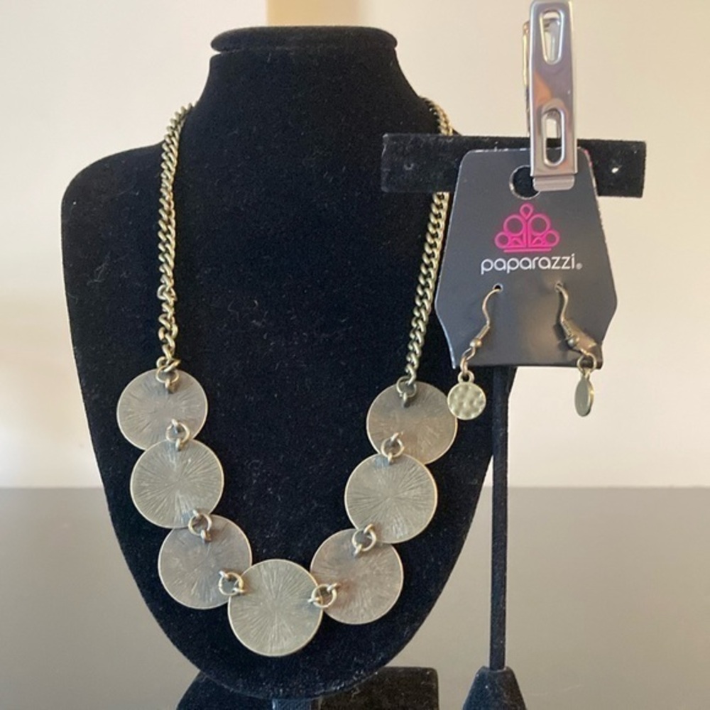 Paparazzi Gold Statement Necklace Bohemian Design Set